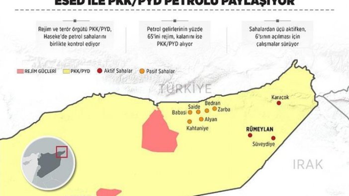 Esad ve PKK/PYD petrolü paylaşıyor