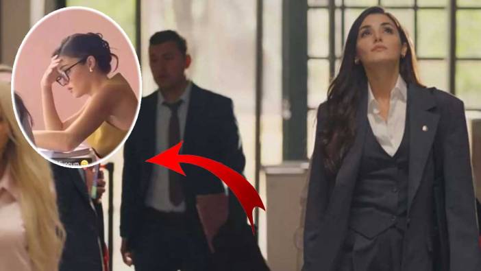 Hande Erçel sette sınava girdiği anları paylaştı!