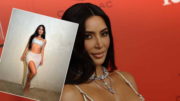 Kim Kardashian minicik iç çamaşırıyla poz verdi