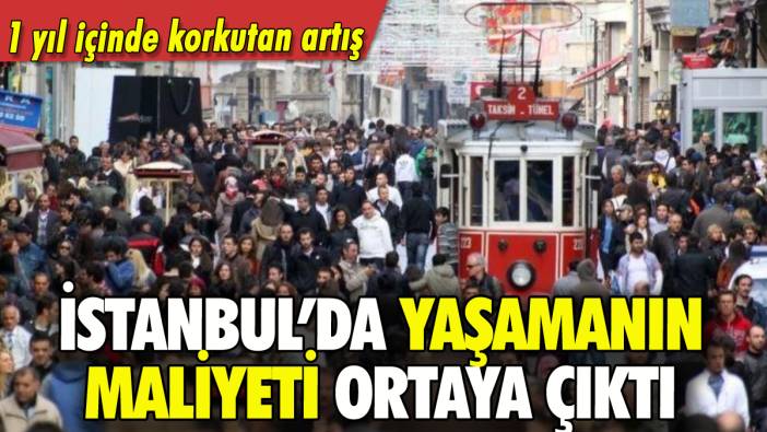 İstanbul'da yaşamanın maliyeti ortaya çıktı: 1 yıl içinde korkutan artış