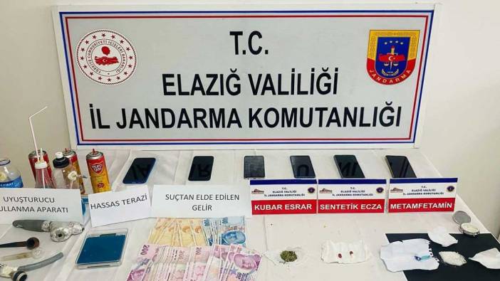 Elazığ’da uyuşturucu operasyonu: 6 gözaltı