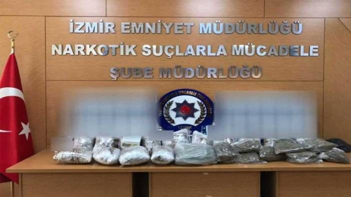 İzmir'de 24 kilo esrar ve 30 bine yakın sentetik ecza ele geçirildi