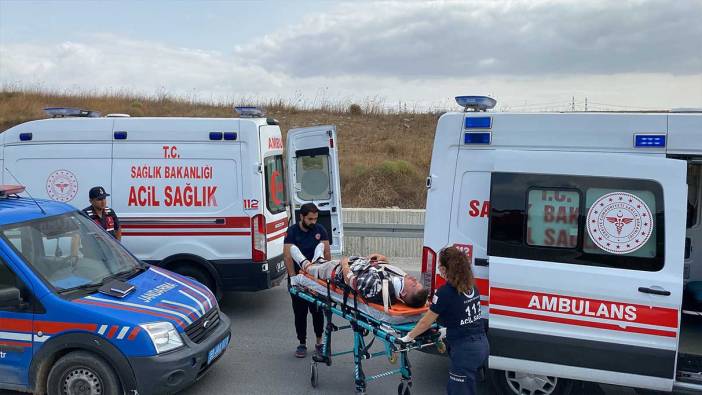 Tekirdağ'da ticari taksi ile TIR çarpıştı: 3 yaralı!