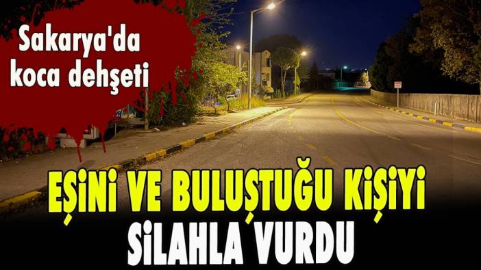 Sakarya'da koca dehşeti: Eşini ve buluştuğu kişiyi silahla vurdu