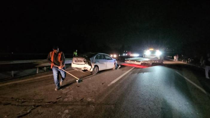 Sakarya'da otoyolda 9 araç birbirine girdi: 4 yaralı