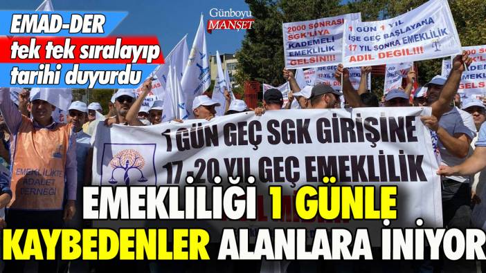 EMAD-DER'den Mezarda Emekliliğe Hayır mitingi: 1 günle 20 yıl kaybettiler!