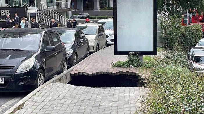 Şişli'de bir kadın kaldırımda oluşan çukura düştü