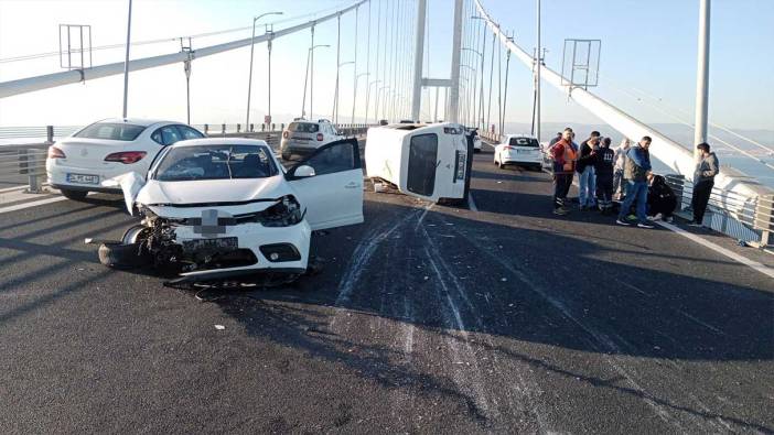 Osmangazi Köprüsü'nde zincirleme kaza: 9 yaralı!