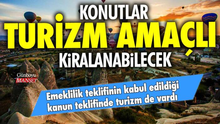 Konutlar turizm amaçlı kiralanması TBMM'de komisyonunda kabul edildi