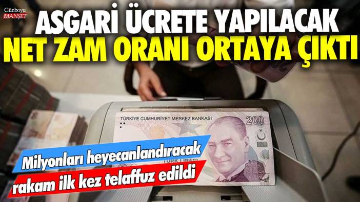 Asgari ücrete yapılacak net zam oranı ortaya çıktı: Milyonları heyecanlandıracak rakam ilk kez telaffuz edildi