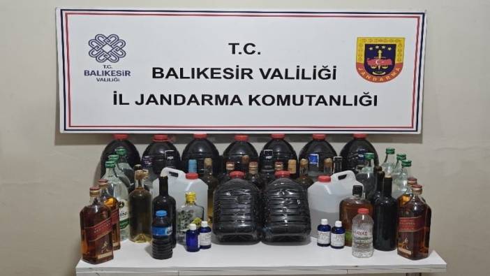 Balıkesir'de sahte içki operasyonu: 1gözaltı