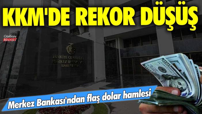 Merkez Bankası'ndan dolar hamlesi! Kur Korumalı Mevduat'ta rekor düşüş