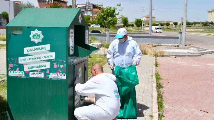 Aksaray Belediyesi 50 ton geri dönüşüm ürünü ekonomiye kazandırdı