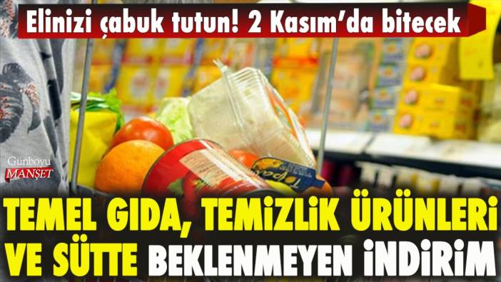 Temel gıda, temizlik ürünleri ve sütte kimse bu kadar indirim beklemiyordu!