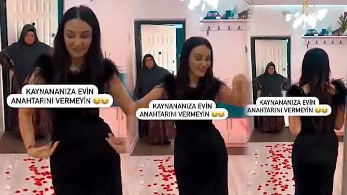 Kocasına sürpriz yapmak istedi… Kaynanasına yakalandı