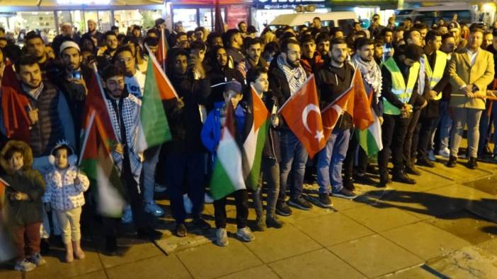 Karabük'te İsrail'e protesto