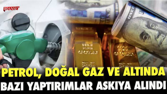 Petrol, doğal gaz ve altın sektörlerine yönelik bazı yaptırımları askıya aldı