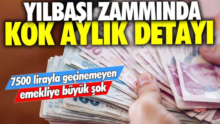 7500 lirayla geçinemeyen emekliye büyük şok! Yılbaşı zammında kök aylık detayı