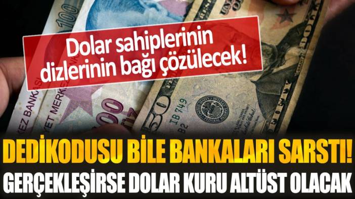 Dedikodusu bile bankaları sarsmaya yetti: Bu iddia gerçekleşirse dolar kuru altüst olacak!