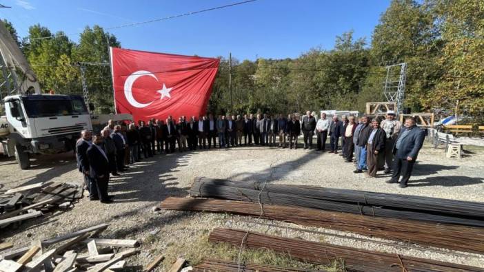 Kastamonu'da köy camisinin temeli atıldı