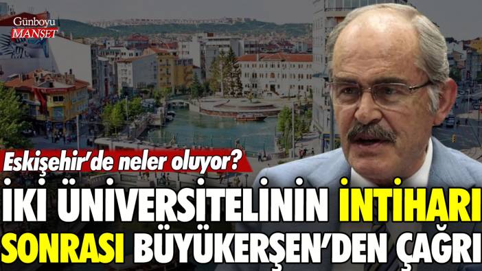 Üniversiteli iki gencin intihar ettiği Eskişehir'de Yılmaz Büyükerşen'den kritik çağrı