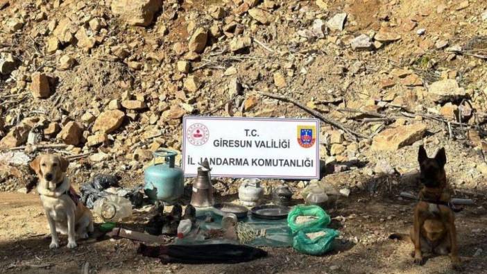 Giresun’da terör örgütüne ait sığınak bulundu