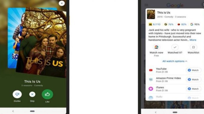 Google, film öneri uygulaması geliştirdi
