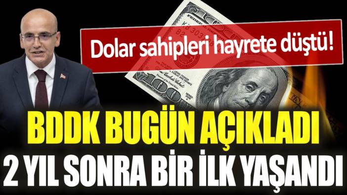 BDDK açıkladı, dolar sahipleri şok geçirdi: Dolar kurunda 2 yıl sonra bir ilk yaşandı