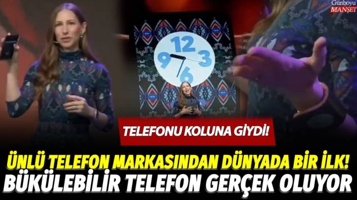 Bükülebilir telefon hayali gerçek oluyor! Motorola bükülebilir telefonunu tanıttı