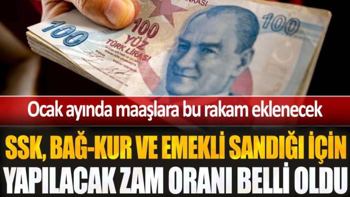 SSK, Bağ-Kur ve Emekli Sandığı için yapılacak zam oranı belli oldu! Hepsine farklı uygulanacak