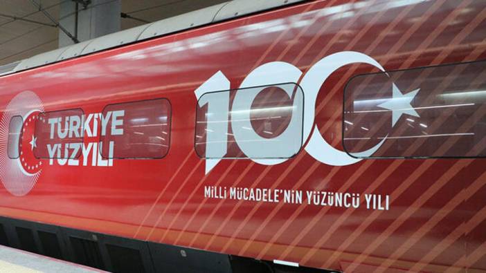 100. yıl temasıyla kaplanmıştı: 100. yıl treni, Ankara'dan İstanbul'a hareket etti