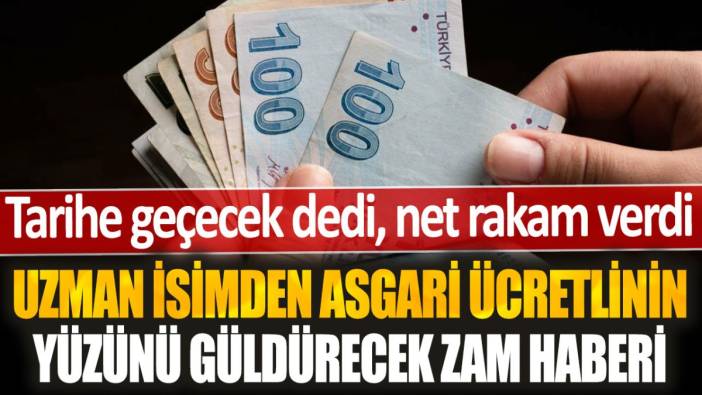 Uzman isimden asgari ücretlinin yüzünü güldürecek haber: "Asgari ücrete öyle bir zam yapılacak ki..."