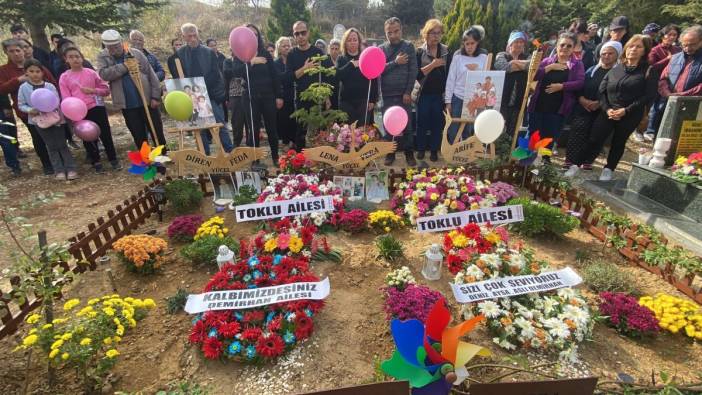 İzmir depreminde can veren babaanne ve torunlarına anma