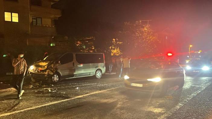 Zonguldak'ta 4 kişinin yaralandığı kazanın görüntüleri çıktı