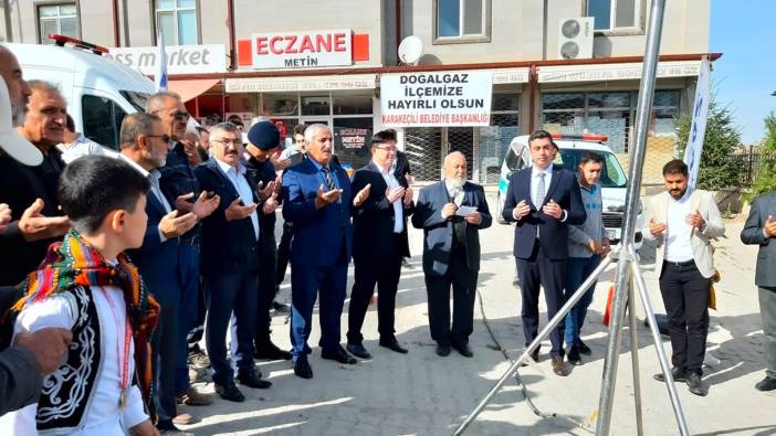 Karakeçili'ne doğal gaz törenle verildi