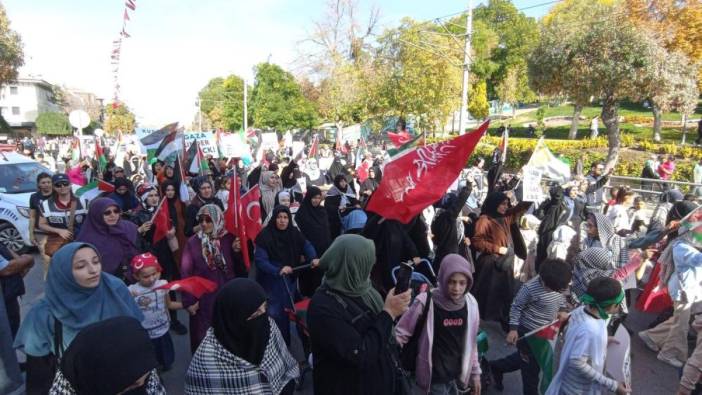 Konya’da anneler Gazze için yürüdü