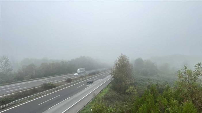 Düzce ve Bolu'da sis etkili oldu