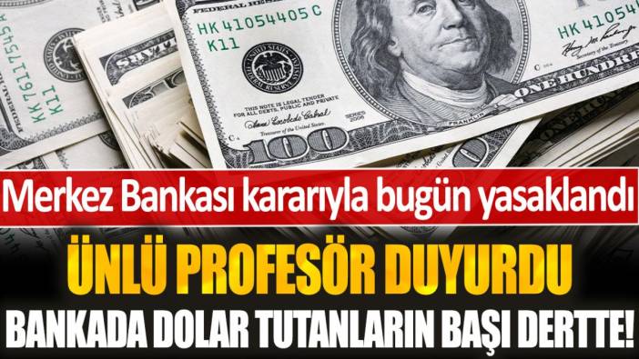 Bankada dolar tutanların başı dertte! Merkez Bankası kararıyla bugün yasaklandı