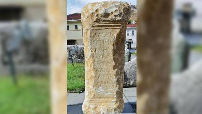 Kastamonu'da Roma dönemine ait mezar steli bulundu