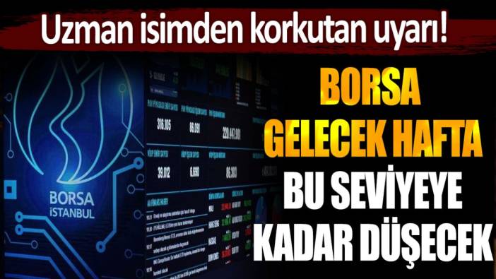 Ünlü ekonomistten korkutan uyarı! Borsa haftaya bu seviyeye düşecek... Herkes mahvolacak