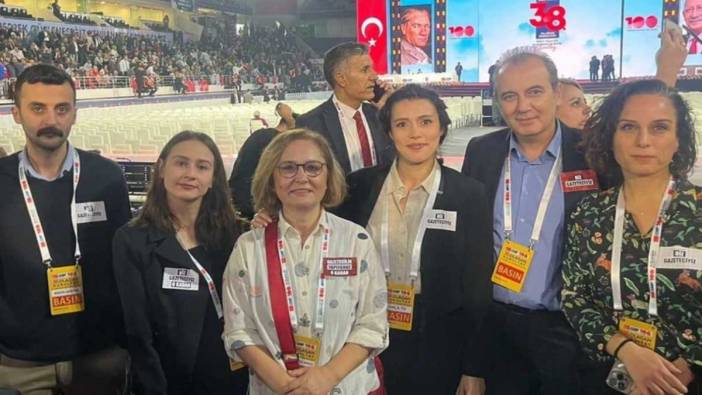 CHP Kurultayı'nda gazetecilerden Tolga Şardan'a destek!