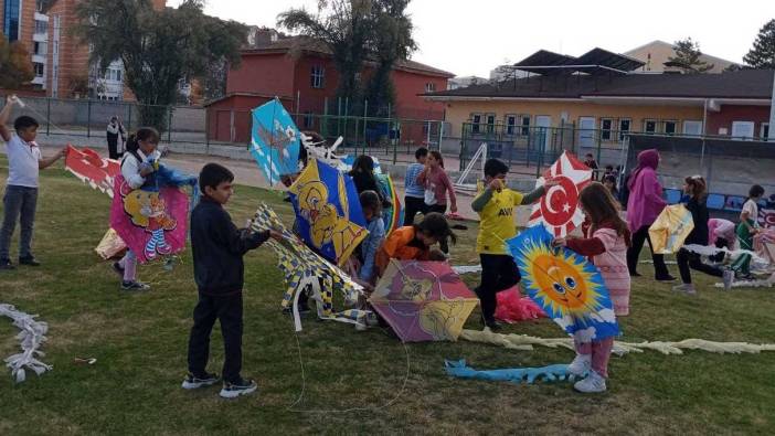 Karapınar'da uçurtma şenliği düzenlendi