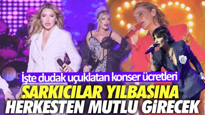 Şarkıcılar yılbaşına herkesten mutlu girecek! İşte dudak uçuklatan konser ücretleri