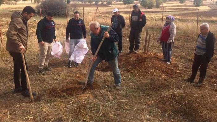 Emet’te toprak analizi numune alım çalışması