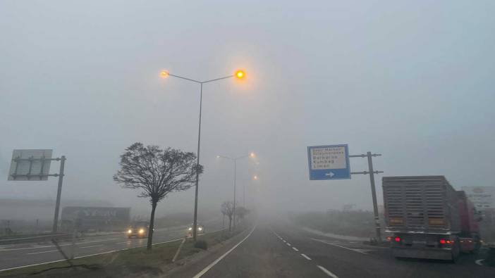 Tekirdağ'da yoğun sis