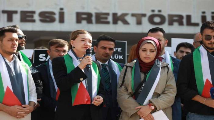 Dokuz Eylül Üniversitesi'nden İsrail'e protesto!