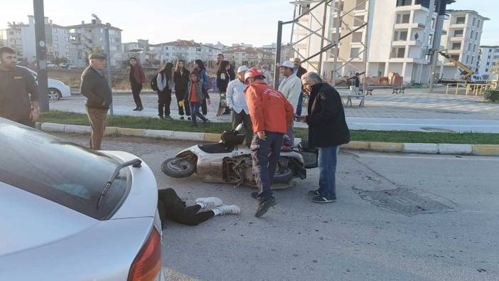 Balıkesir'de otomobil ve motosiklet çarpıştı: 2 yaralı