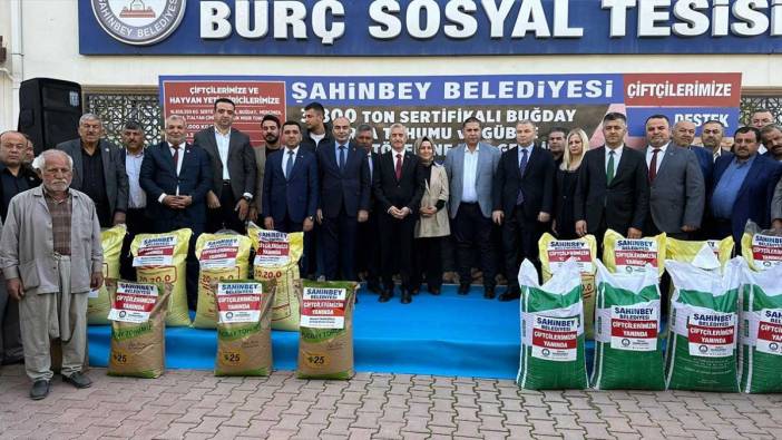 Şahinbey’den çiftçiye büyük destek