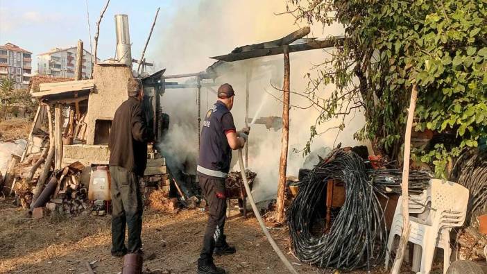 Antalya'da evde çıkan yangın hasara neden oldu