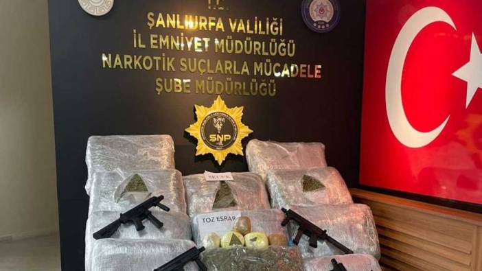 Şanlıurfa'da 170 kilo 700 gram skunk ele geçirildi